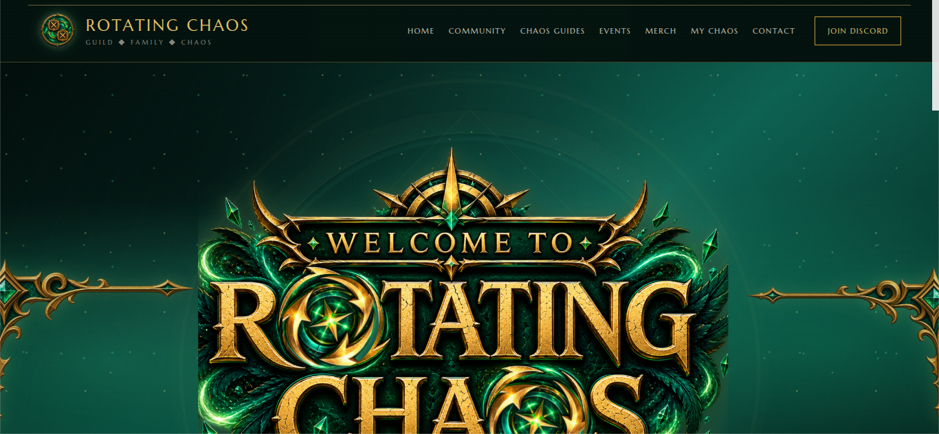 Rotating Chaos gaming website